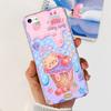 Für iPhone 5 5s Handyhülle iPhone SE 2016 Rückseite Weiches TPU Transparenter Silikon-Stoßfänger Blume Schmetterling Auf Apple iPhone5 5 s