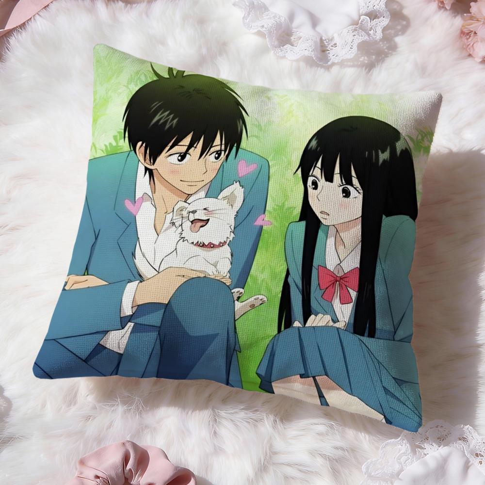 Kimi Ni T-Todoke Аниме Наволочка Премиум Комфорт Двусторонняя Наволочка для Подушки - Дизайн «Два в Одном» для Любой Комнаты и Салона Автомобиля 30cmx30cm