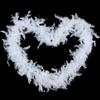 Shawl Scarf Fluffy Plume Ribbon Garland White Feather Boa Dress Up Costume Christmas Decoration