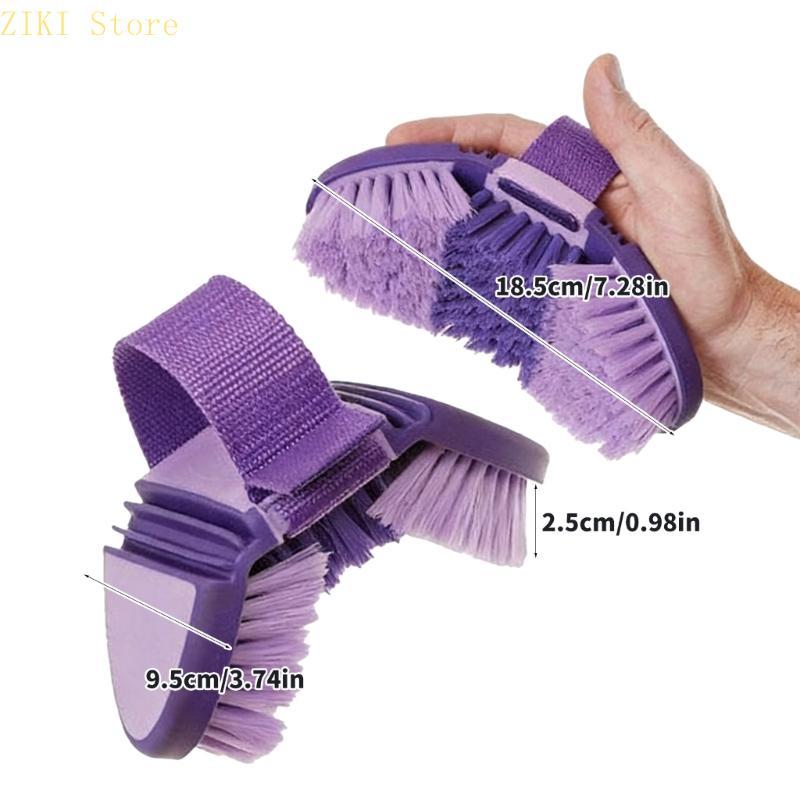 H4GF Spazzola Flessibile per Cavalli Setole Morbide Strumento di Pulizia per Cavalli per Toelettatura Confortevole ed Efficace Durevole
