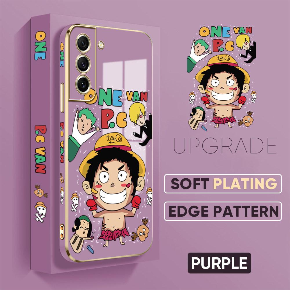 Colorful Printing Patterns Square Edge Pattern Casing Plated Phone Shell Luxury Plating Soft Phone Case for iPhone Motorola Moto OnePlus Samsung