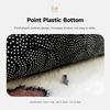 Cute Strawberry Non-Slip Bath Mat Soft Plush Absorbent Polka Dot Shower Rug for Bathroom Home