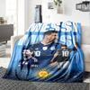 1 pièce Couverture en flanelle Célébration de Messi de l'Argentine Super Douce Mignonne Confortable pour Voyage Literie Canapé Canapé Couverture Y7304