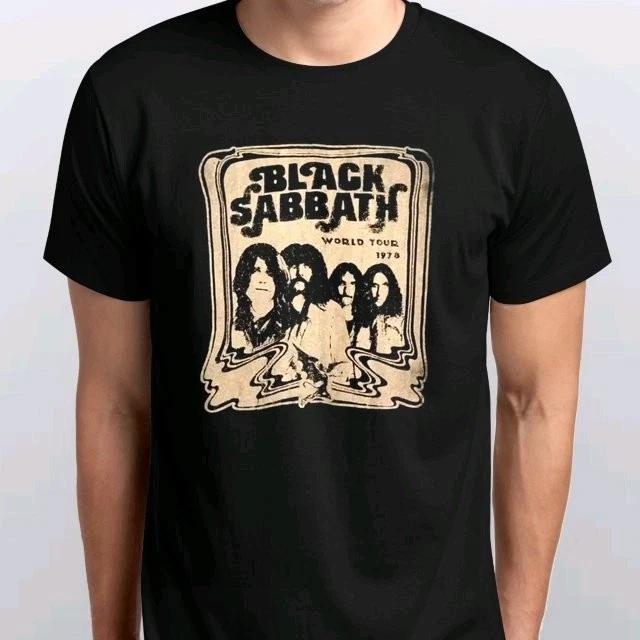 

1990s Black Sabbath 100% Cotton T-shirt Mens Tees Top 100% Cotton T-shirt Mens Tees Top S M L XL XXL 3 4 XL colours Black XL