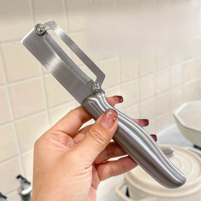 Stainless Steel Cane Knife Multi-Purpose Household Pineapple Peeler Thickened Kitchen Wax Gourd Lettuce Peeler