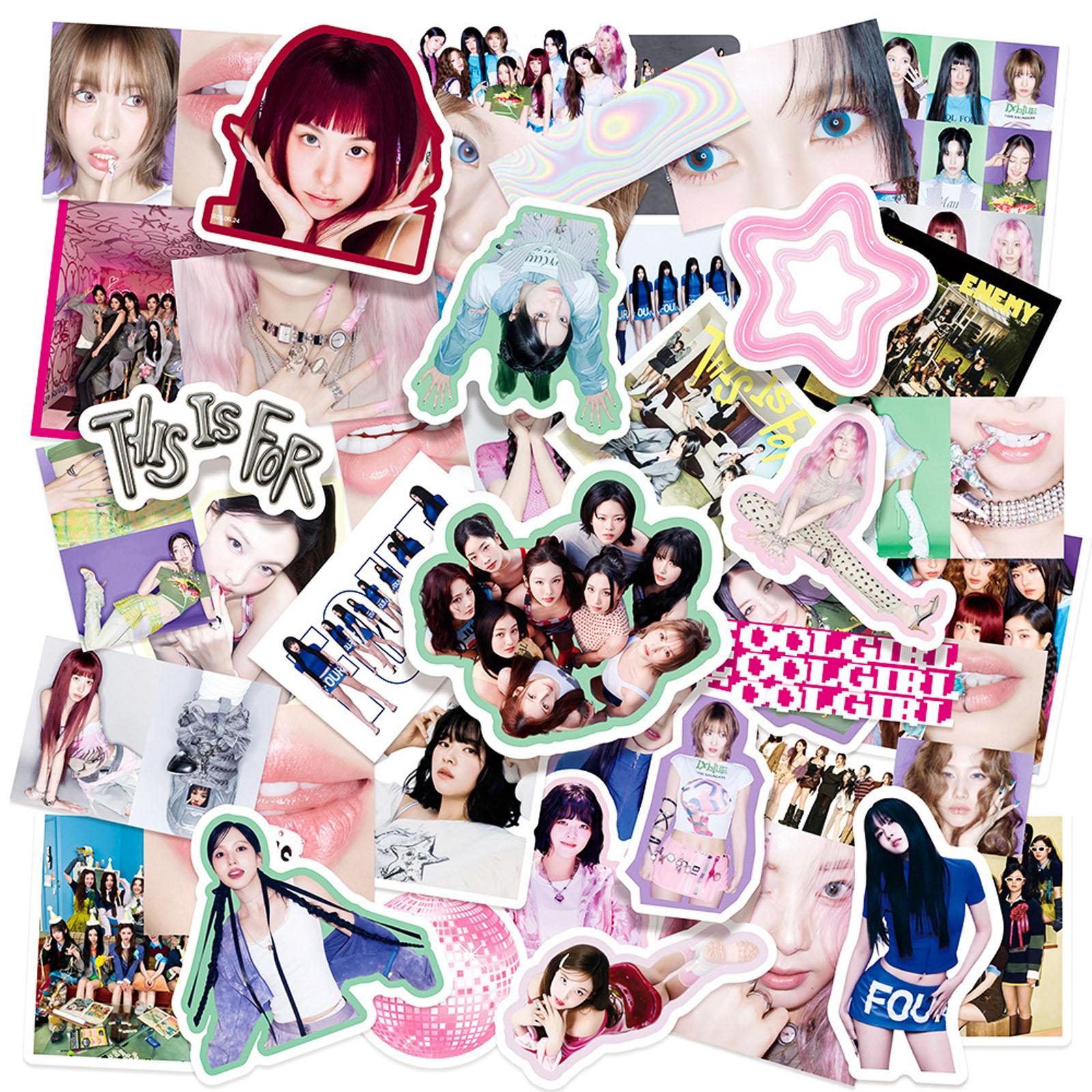 

50pcs Stickers For Notebook And Water Cup Decoration, New Album Stickers, Surrounding Stickers One Size