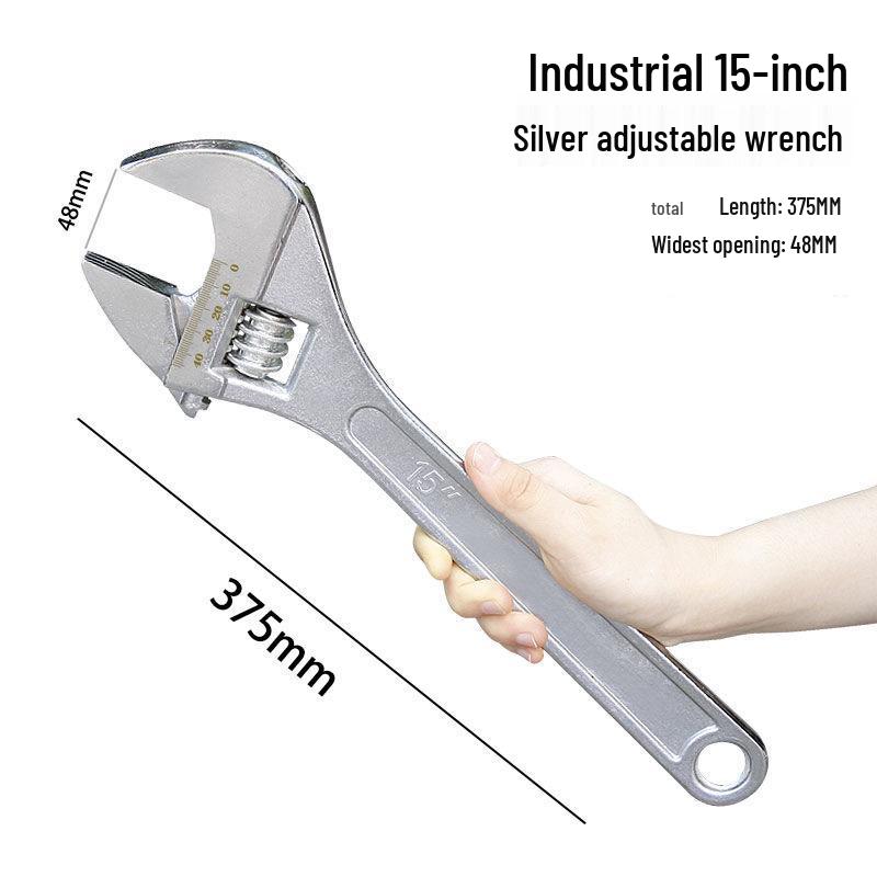Adjustable Carbon Steel Industrial Grade Bathroom Wrench Tool