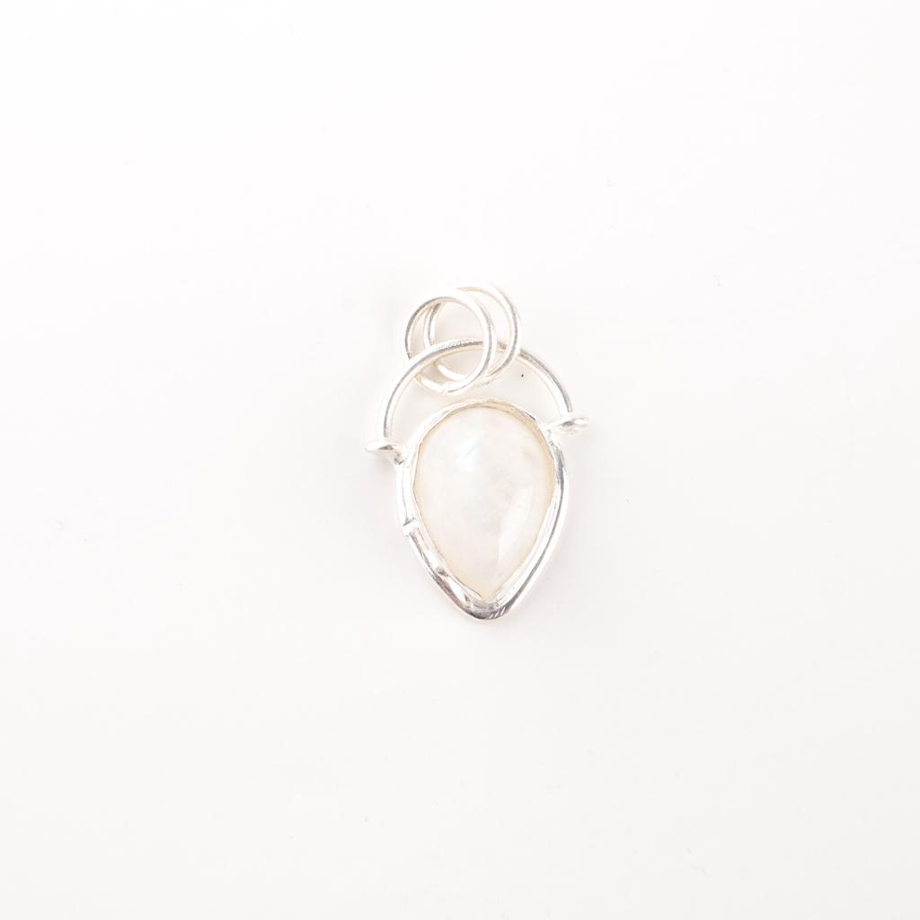 Rainbow Moonstone Gemstone 925 Sterling Silver Jewelry Handmade Pendant For Wife PP-56-33