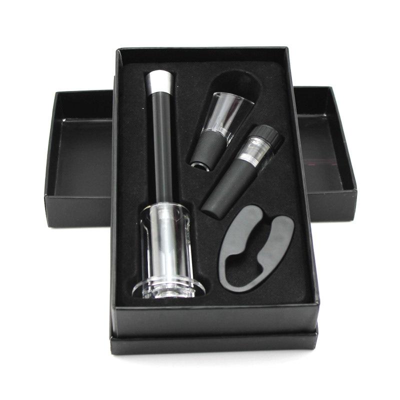 4Pcs/set Needle Air Pressure Red Wine Bottle Opener Wine Cork Pour Device Paper Cutter Wine Accessories Wine Set 4 Pieces Color Box Set