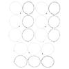 18Pcs Electric Guitar Strings Nickel Alloy Ball End Wound Regular Light for Guitarist