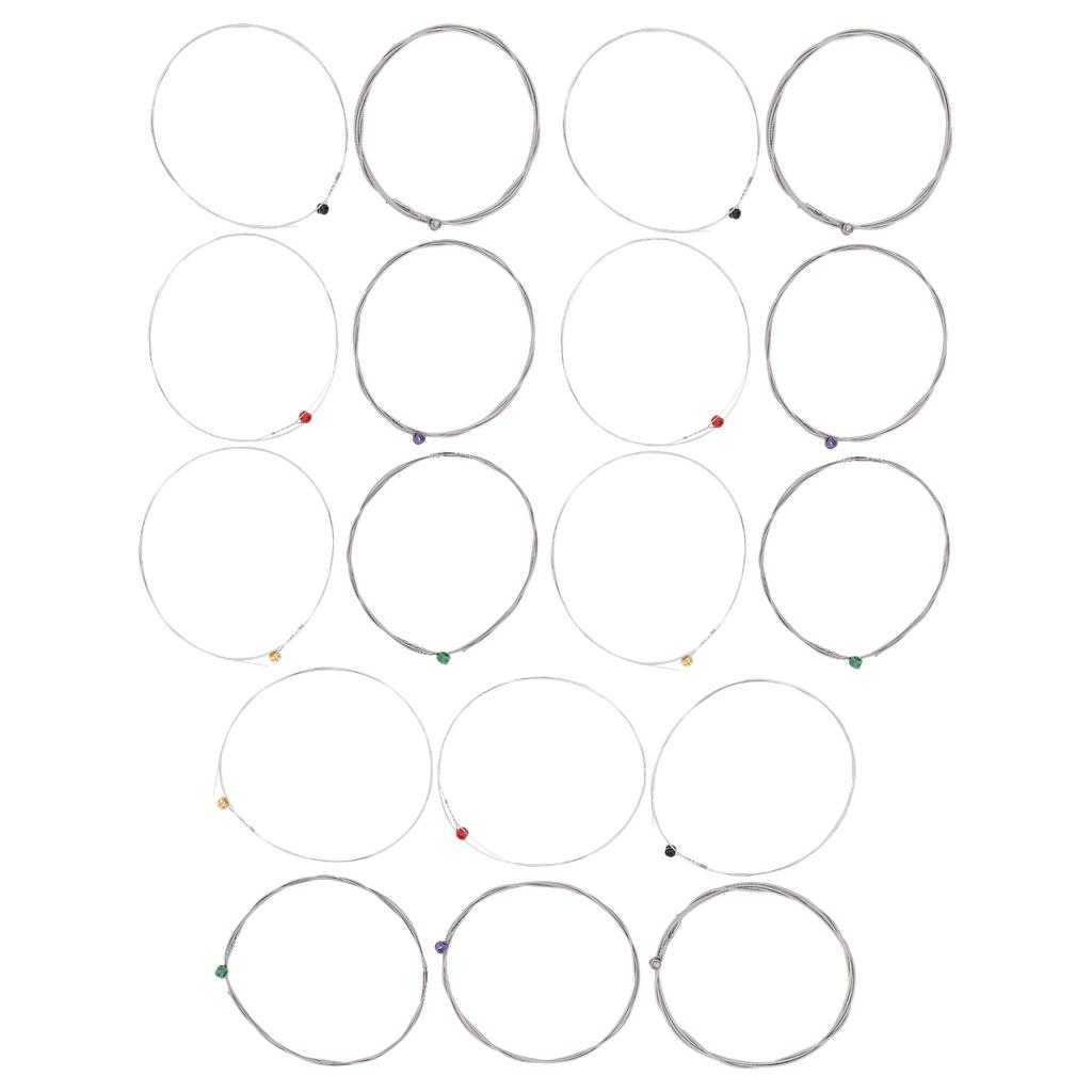 18Pcs Electric Guitar Strings Nickel Alloy Ball End Wound Regular Light for Guitarist