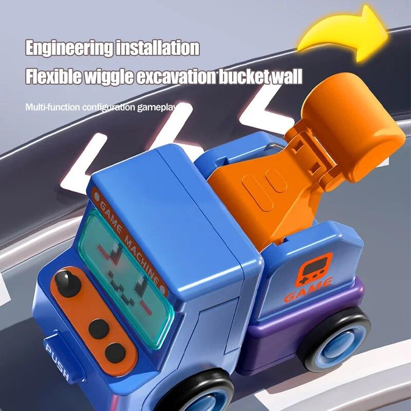 1Pc Kids Transforming Car Construction Truck Robot Collision Rotation Transformation Random Color Cute Creative Toy