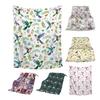 Flower And Bird Blanket Soft Flannel Hummingbird Throw Blanket Washable Cozy Floral Blanket for Adults Kids Couch Bed