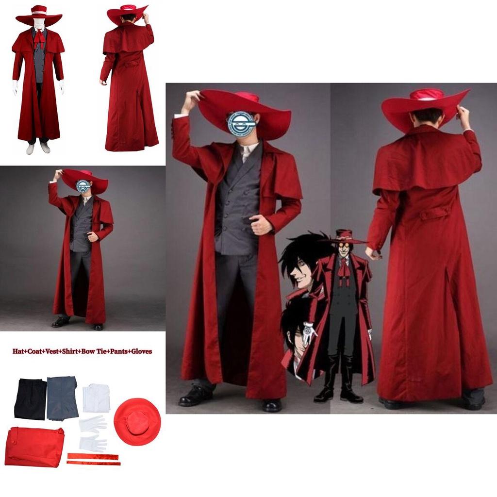 Costume Definitivo di Alucard Ispirato all'Anime Hellsing per Appassionati di Cosplay