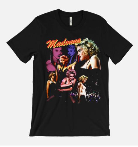 Madonna T-Shirt - fan - NYC downtown 80s Holiday - Like a Prayer - Material Girl S