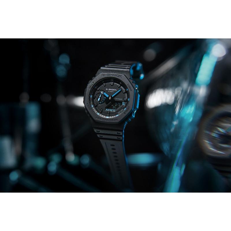 Casio Men's Resin 200M Water Resistant Digital Shock Resistant Quartz Watch GA-2100-1A2