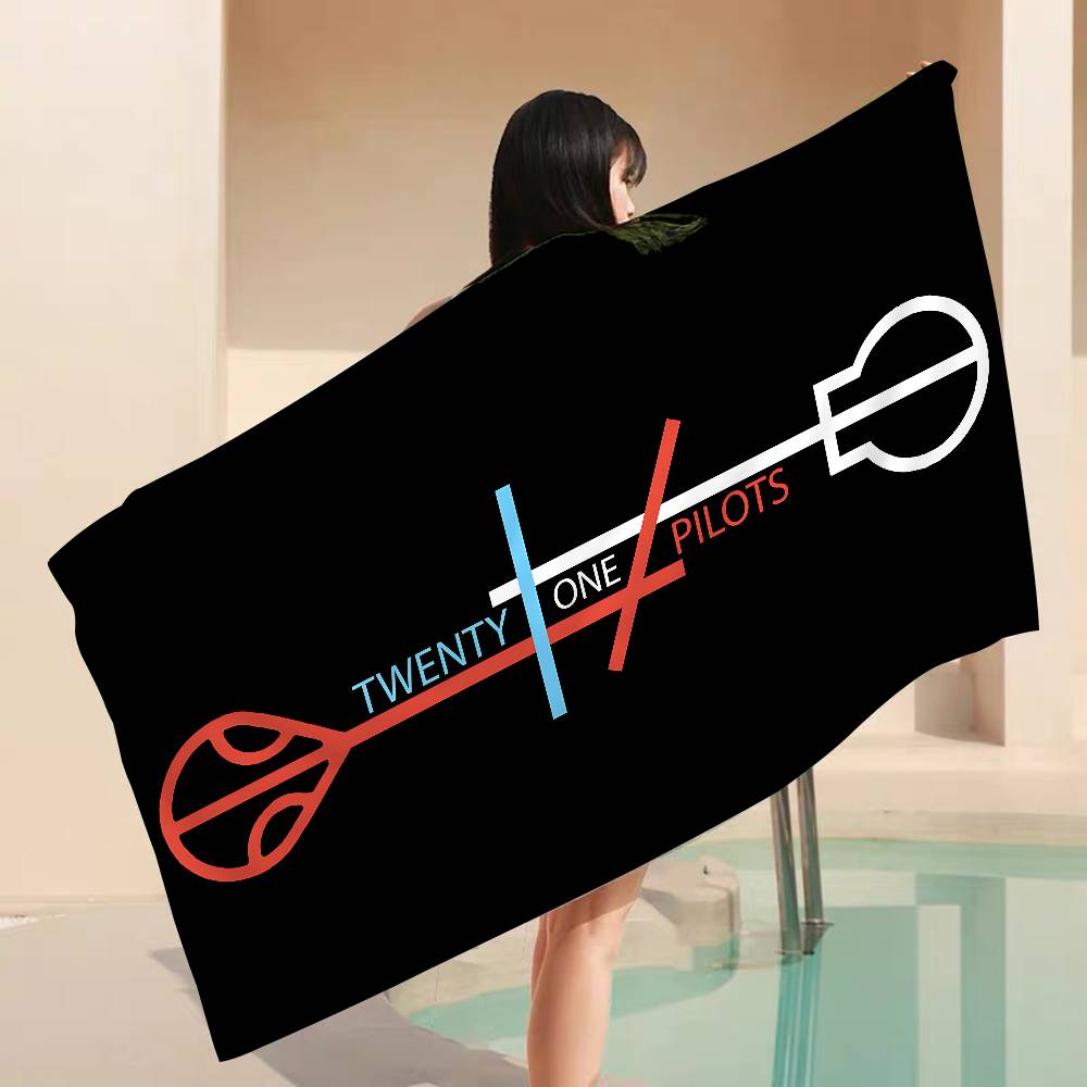 Twenty One Pilot Microfiber Blanket Quick Drying Beach Towels Oversized Printing Super Absorbent Pool Towel Blanket