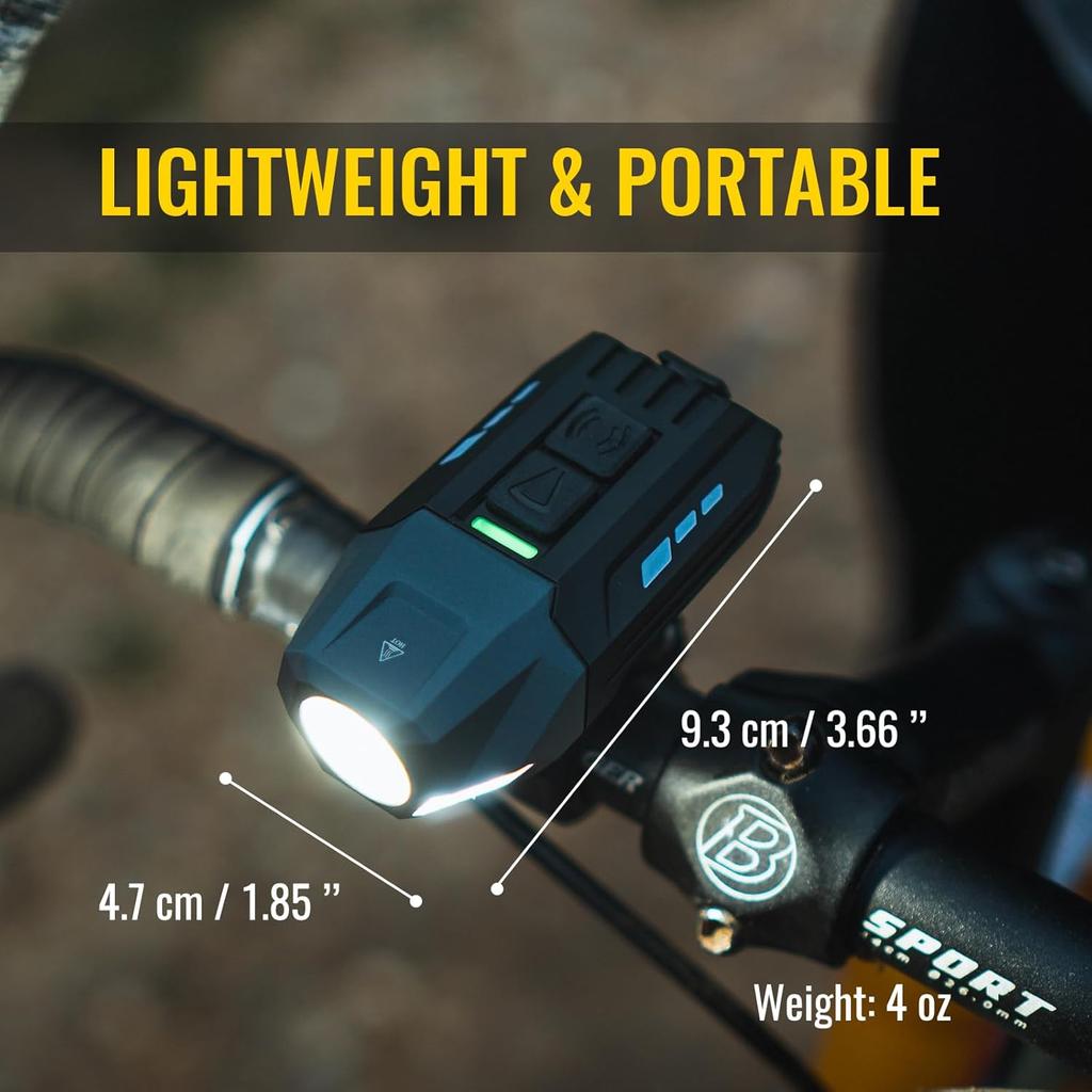 Bike Light Set, Rechargeable Bicycle Lights for Night Riding Front and Rear, Powerful Waterproof Bike Headlight, Easy to Install for Men Women Kids