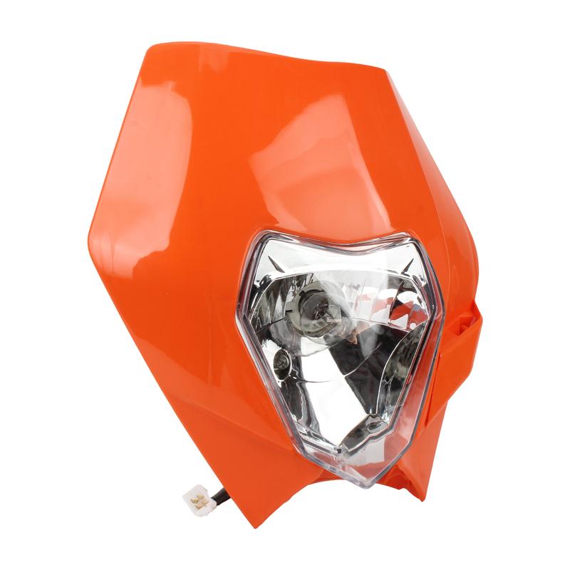 12V 35W Motocross Halogen Headlight LED Head Light DRL Motorcycle Accessories For KTM SXF EXC XC-F 150 250 300 350 450 500 530
