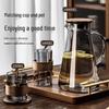 QINJI New Chinese Style Heat-Resistant Glass Teacup Set