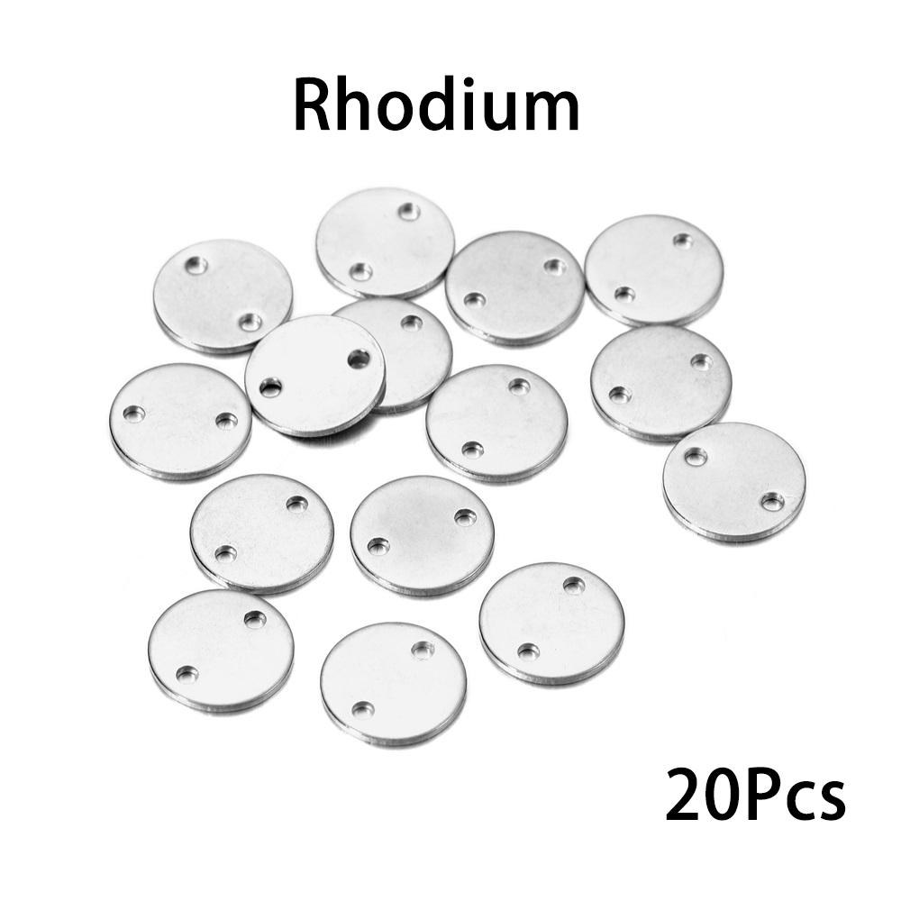 

20-50pcs/lot Stainless Steel Square Pendants Charms Handmake For DIY Bracelet Necklace Jewelry Making Supplies Accessories