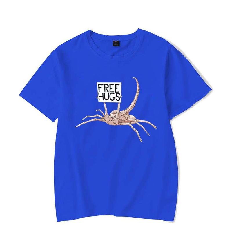 Free Hugs Funny Facehugger Aliens T-Shirt Harajuku T Shirt Comfortable Hip Hop Design Top T-Shirts