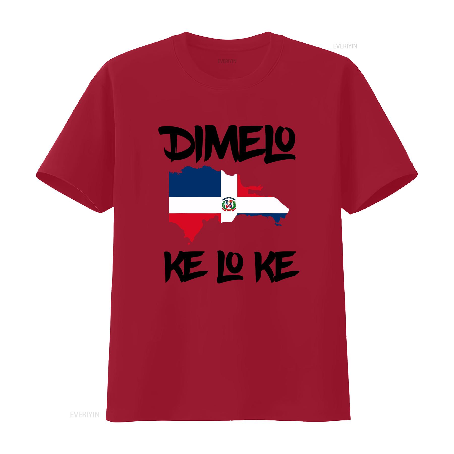 

Dimelo Ke Lo Dominican Republic shirt for men Woman kids T vintage Washed Comfortable Top For Everyday Wear Breathable S