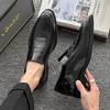 2025 Brand design men's derby shoes Moccasins men's loafers thick soled casual men's social formal shoes