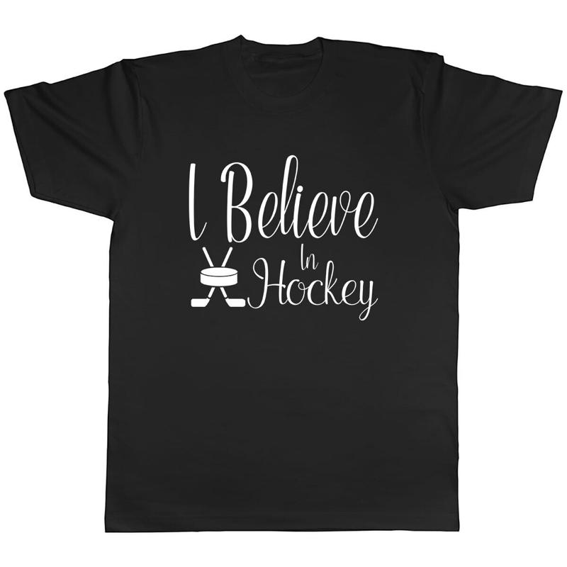 Je crois en Hockey T-shirt unisexe pour hommes S