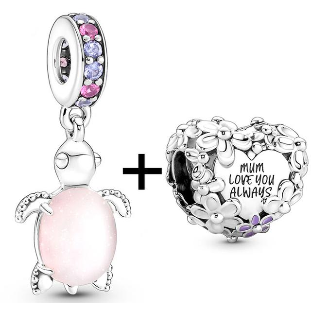 2 teile/los Schildkröte Octopus Vogel Charme Perlen Anhänger Passt Original Diy Armbänder Halsketten Für Frauen Männer Schmuck Geschenk Sonderangebot