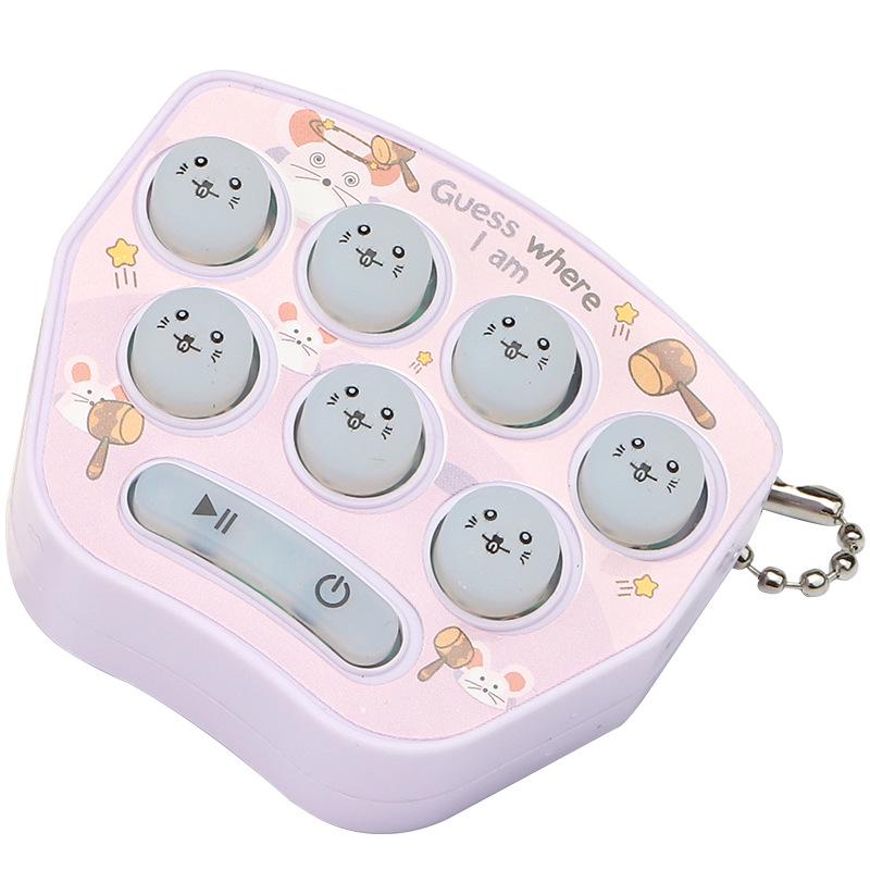 Mini Whack-a-Mole Puzzle Keychain: Creative Stress-Relief Gift