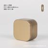 Square Tin Container Metal Storage Box with Lid Compact Design Durable Material Multi-Purpose Use for Household and Office Organization