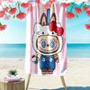 LABUBU Beach Towel Suitable for Various Scenarios Such As Kitchen, Bathroom and Beach Swimming