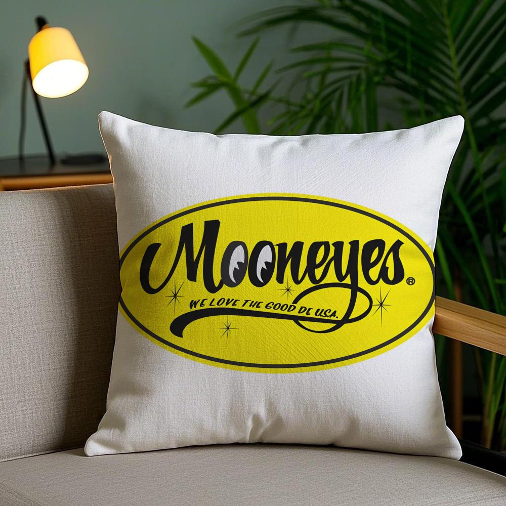 

Fashion MMooneyes Pillow Case Silky Elegant Comfort Sofa Bed Invisible Zipper 30X30cm