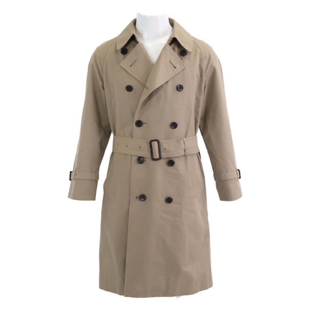 MARGARET HOWELL 579-811001 Beige Wool-Nylon Lined Trench Coat Coat S beigeUsed
