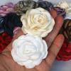 6cm Handmade Silk Flower Fabric Artificial Satin Rose Wedding Dress Decoration Camellia Flower Pin DIY Clothing Accessories