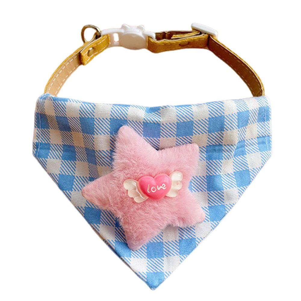 Cute Pet Triangle Bib Adjustable Cat Cartoon Bib Fashion Pet Water Scarf Cat