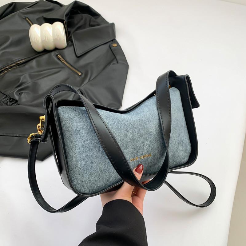 Chic Street Style Shoulder Bag Women's Trendy Retro Underarm Bag 2024 Spring New