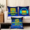G-Geometry Dash V-Video Cushion Cover Soft Plush Fabric Double-Sided Printed Sofa Cushion Cover For All Seasons Home Decor Gift