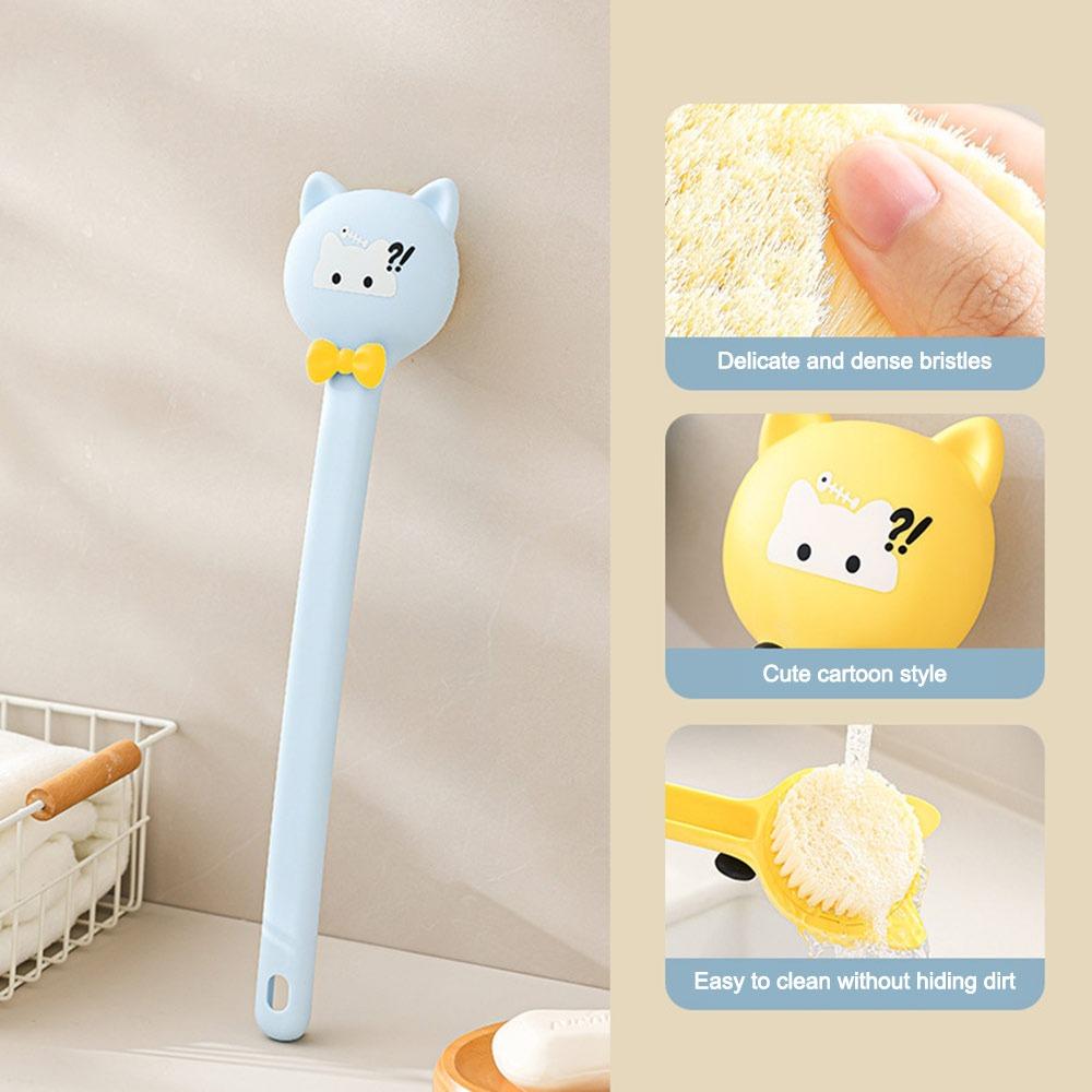 

Мягкая щетка для пилинга тела в душе, мультяшная щетка для душа, щетка для отшелушивания тела, щетка для растирания спины, инструмент для ванной синий