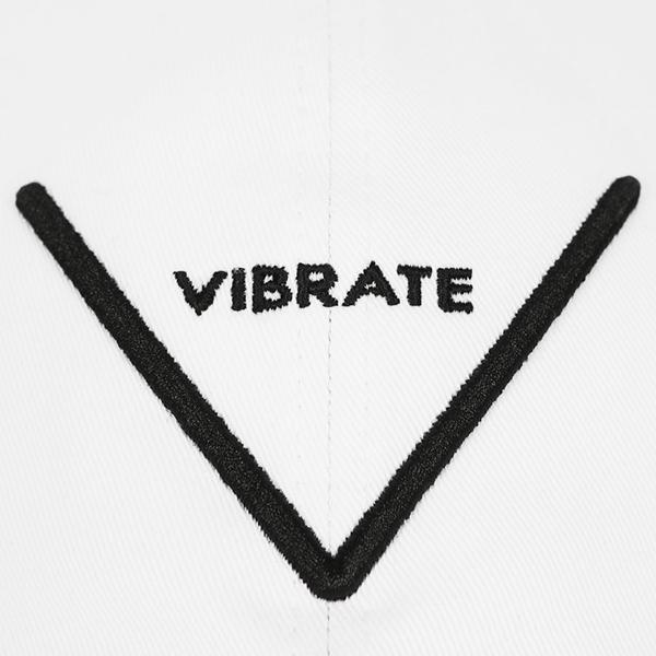 VIBRATE V Logo Ball Cap (White)