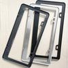 Universal Alloy License Plate Frame Black Carbon Bracket American Auto Accessory Fiber Number Plate TAG Cover for Front Rear