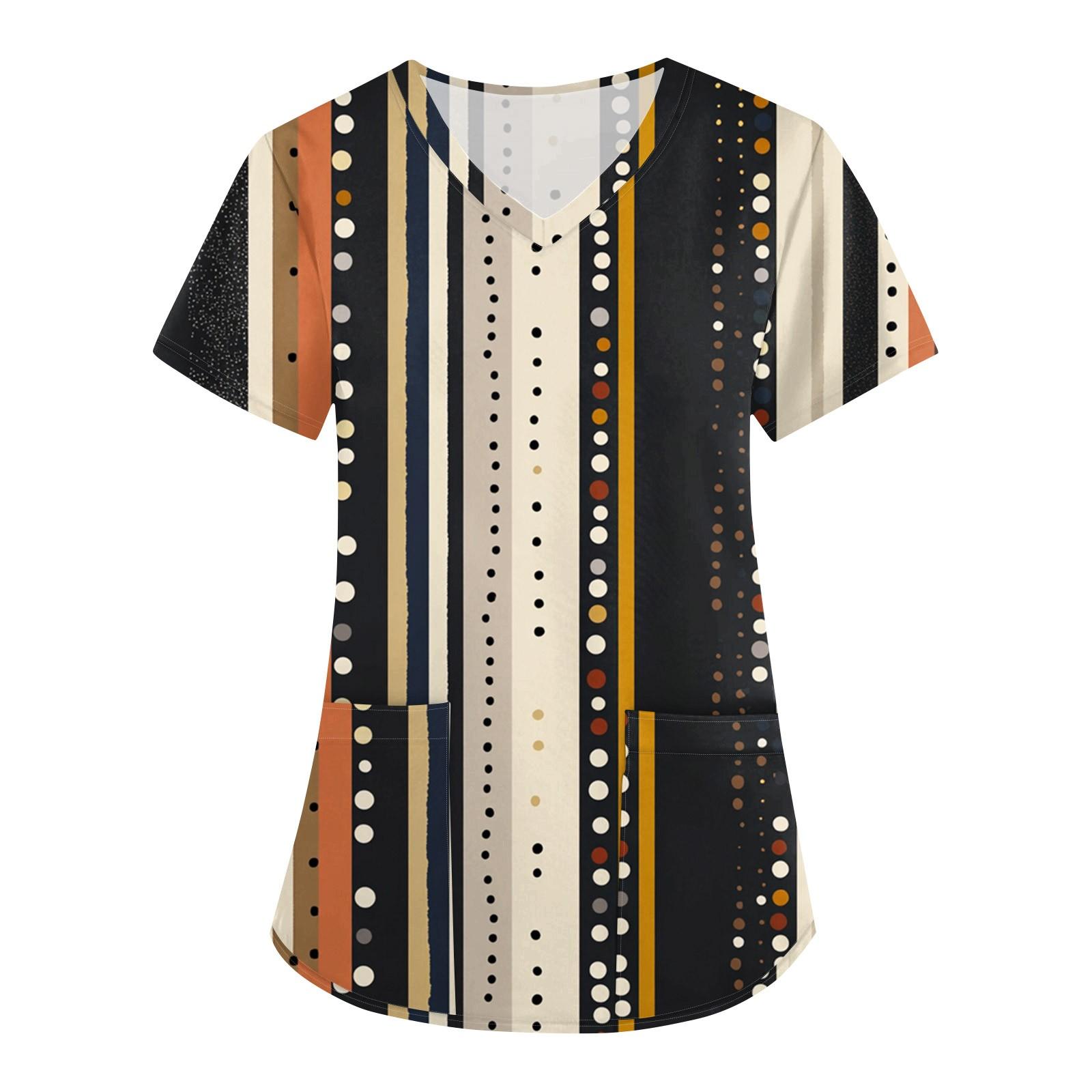 Женская печатная униформа рабочая униформа с V-образным вырезом и карманами защитная униформа защитная униформа L