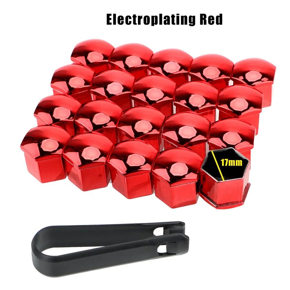 20PCS Car Tire Screw Cap Car Wheel Nuts Covers Auto Caps Hub Screw Protector Bolt Head Cover Cap Plastic Tire Wheel Screw Bolts