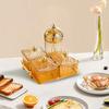 Divided Serving Dishes Dried Fruit Plate for Chocolate Cookies Dessert