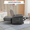 Relax Chair with Standing Aid Incl. Remote Control Footrest Steel Gray