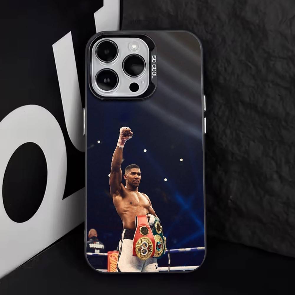 Anthony Joshua Phone Case For iPhone 17,16,15,14,13,12,11 Plus,Pro Max,XS,Colored Silver Plated Inside Cover