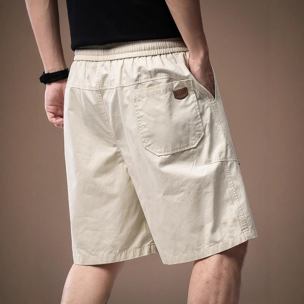 High-end American outdoor leisure sports shorts men's summer thin loose large size mountain pure cotton five-point pants men's