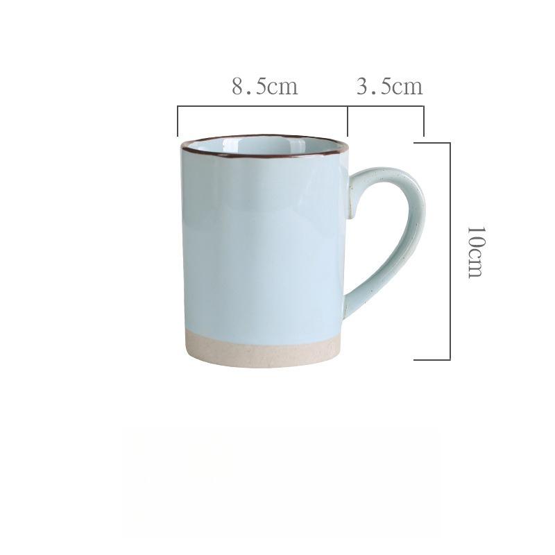 Handgefertigte Retro-Keramiktasse mit hohem ästhetischem Wert Becher Grobkeramik Kaffeetasse