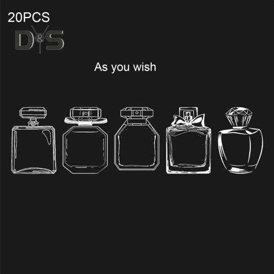 Transparenta torkade blommor bokmärken DIY pressade blommor bokmärke gör-kit Tydliga önskeflaskor klistermärken för kvinnor presenter